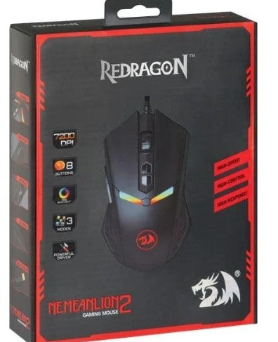 Redragon M602-1 NEMEANLION 2 RGB Gaming Mouse, 7200 DPI (Black)